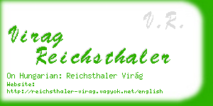 virag reichsthaler business card